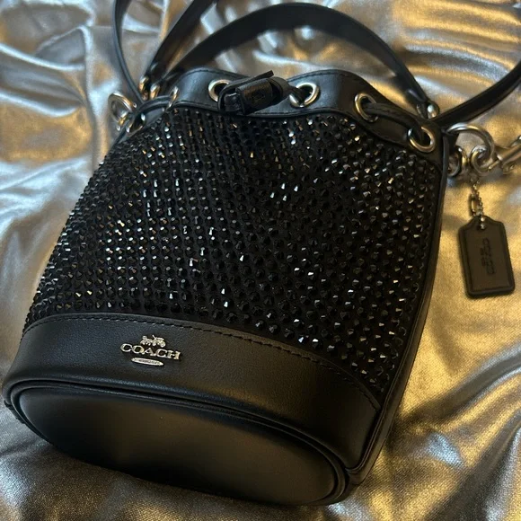Coach Mini Bucket Bag With Crystals - Picture 2 of 13